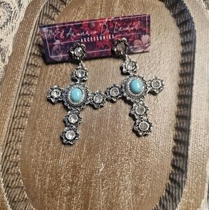 Silver and Turquoise Earrings